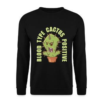 Cactus shrub Cacti prickly garden gardener - Unisex Sweatshirt - black - Front - Alina (178cm) & Michal (187cm)