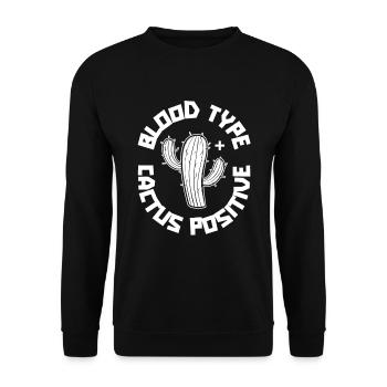 Cactus shrub Cacti prickly garden gardener - Unisex Sweatshirt - black - Front - Alina (178cm) & Michal (187cm)