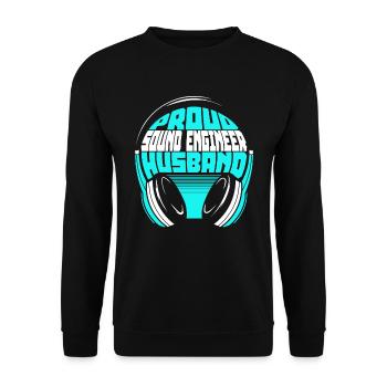 Tontechniker Sound Audio Engineer - Unisex Pullover - Schwarz - Vorne - Alina (178cm) & Michal (187cm)