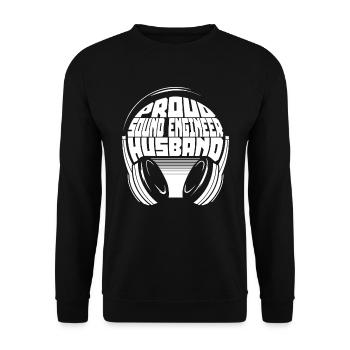Tontechniker Sound Audio Engineer - Unisex Sweatshirt - black - Front - Alina (178cm) & Michal (187cm)