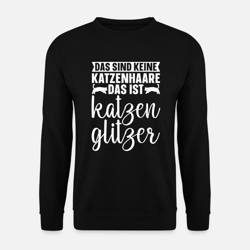 Katze Mietzekatze Hauskatze - Unisex Pullover - Schwarz