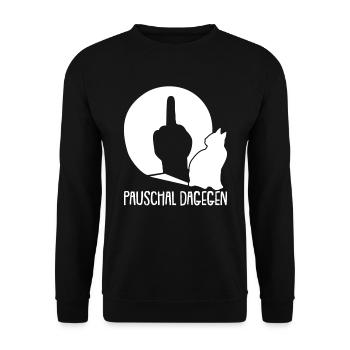 Location de chat Chat Domestique Cat - Sweat-shirt Unisexe - noir - Devant - Alina (178cm) & Michal (187cm)