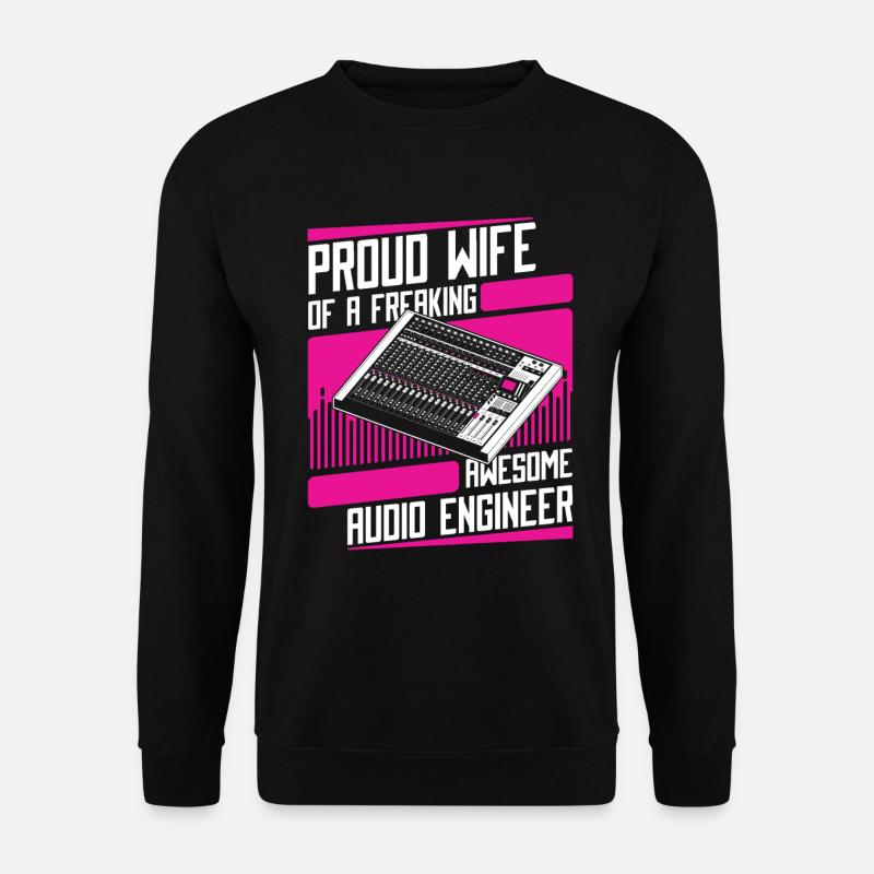 Ingénieur du son Tontechniker - Sweat-shirt Unisexe - noir