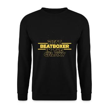 Best Beatboxer in the galaxy music - Unisex Sweatshirt - black - Front - Alina (178cm) & Michal (187cm)