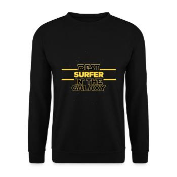 Meilleur surfeur de la galaxie surf - Sweat-shirt Unisexe - noir - Devant - Alina (178cm) & Michal (187cm)