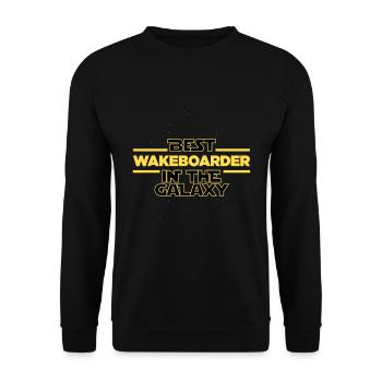 Best wakeboarder in the galaxy water sports - Unisex Sweatshirt - black - Front - Alina (178cm) & Michal (187cm)