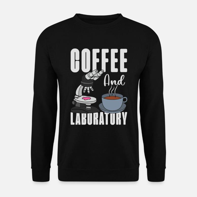 Labor Labortechniker Kaffee Wissenschaft Geschenk - Unisex Pullover - Schwarz