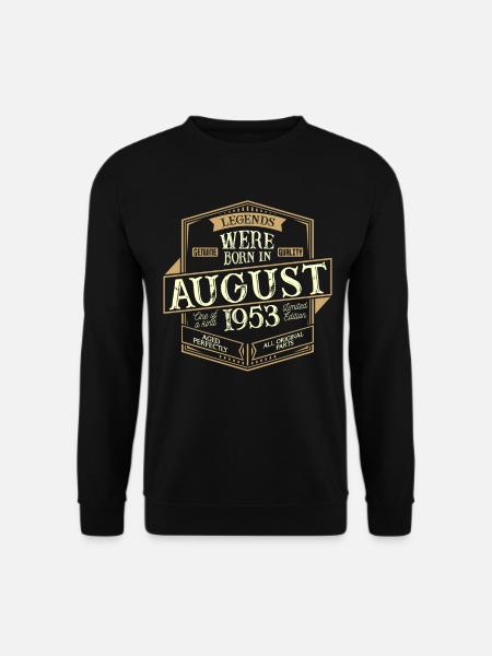August 1953 birthday man - Unisex Sweatshirt - black