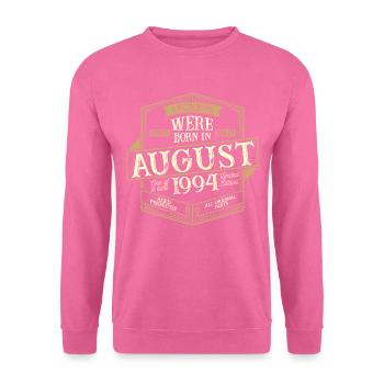 August 1994 Geburtstag Mann - Unisex Pullover - Pink - Vorne