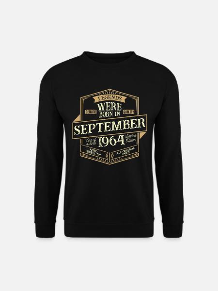 September 1964 Birthday Man - Unisex Sweatshirt - black