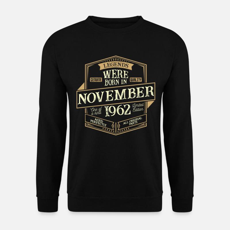 November 1962 Birthday Man - Unisex Sweatshirt - black