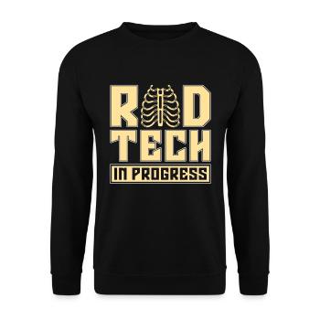 Radiology X-ray Technician X-ray Doctor Gift - Unisex Sweatshirt - black - Front - Alina (178cm) & Michal (187cm)