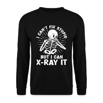 Radiologie Radiologie Docteur Technicien en radiologie Cadeau - Sweat-shirt Unisexe - noir - Devant - Alina (178cm) & Michal (187cm)