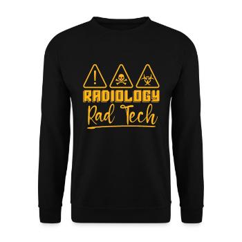 X-ray Radiology X-ray Technician Doctor Gift - Unisex Sweatshirt - black - Front - Alina (178cm) & Michal (187cm)