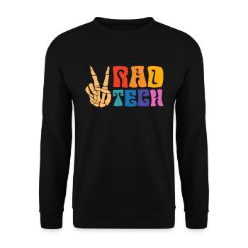 Technicien en radiologie Docteur Rad Tech Cadeau - Sweat-shirt Unisexe - noir - Devant - Alina (178cm) & Michal (187cm)