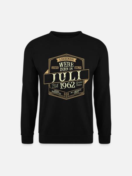 Juillet 1962 Anniversaire Homme - Sweat-shirt Unisexe - noir