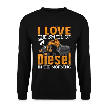 Excavatrices Excavatrice Conducteur Excavatrice Travailleur de la construction Cadeau - Sweat-shirt Unisexe - noir - Devant - Alina (178cm) & Michal (187cm)