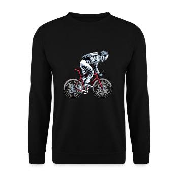 Road Bike Bicycle Road Cyclist Cycling Cyclist - Unisex Sweatshirt - black - Front - Alina (178cm) & Michal (187cm)