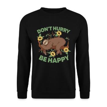 Hobby Jardinier Tournesol Jardinier - Sweat-shirt Unisexe - noir - Devant - Alina (178cm) & Michal (187cm)