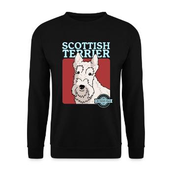 Scottish Terrier Dog Dog Propriétaire Cadeau - Sweat-shirt Unisexe - noir - Devant - Alina (178cm) & Michal (187cm)