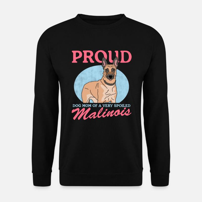 Malinois Mom | Belgischer Schäferhund Geschenk - Unisex Pullover - Schwarz