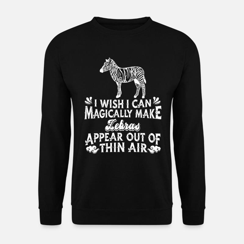 Zebra - Unisex Sweatshirt - black