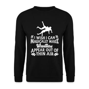 Wrestling Wrestler - Unisex Sweatshirt - black - Front - Alina (178cm) & Michal (187cm)