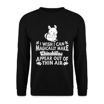 Chinchilla - Unisex Sweatshirt - black - Front - Alina (178cm) & Michal (187cm)
