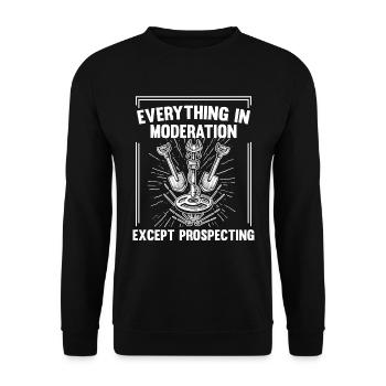 Prospecteur - Sweat-shirt Unisexe - noir - Devant - Alina (178cm) & Michal (187cm)