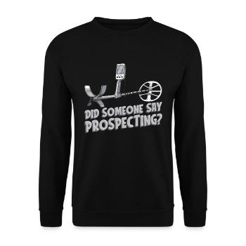 Prospecteur - Sweat-shirt Unisexe - noir - Devant - Alina (178cm) & Michal (187cm)