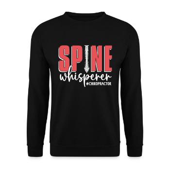 Chiropraktiker Chiropraktik Physio Coole Geschenk - Unisex Pullover - Schwarz - Vorne - Alina (178cm) & Michal (187cm)