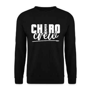 Chiropraktiker Chiro Chiropraktik Physio Geschenk - Unisex Pullover - Schwarz - Vorne - Alina (178cm) & Michal (187cm)