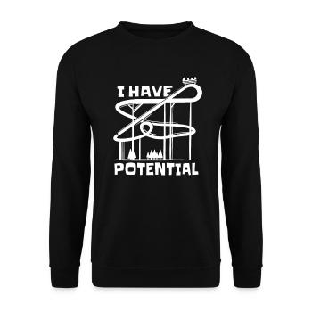 Physik Physiker - Unisex Pullover - Schwarz - Vorne - Alina (178cm) & Michal (187cm)