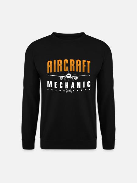 Flugzeugmechaniker Flugzeugluftflugzeuge - Unisex Pullover - Schwarz
