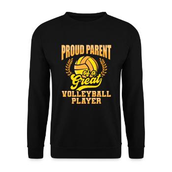Volleyball Beach Volleyball - Unisex Sweatshirt - black - Front - Alina (178cm) & Michal (187cm)