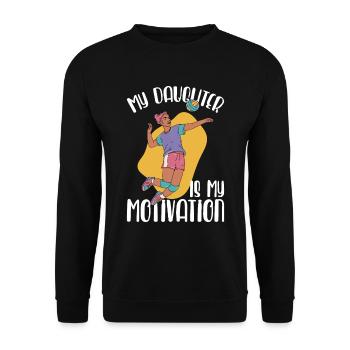 Volleyball Beach Volleyball - Unisex Sweatshirt - black - Front - Alina (178cm) & Michal (187cm)