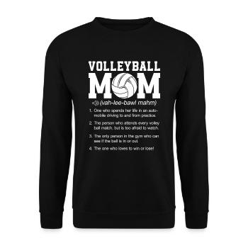 Volleyball Beach Volleyball - Unisex Sweatshirt - black - Front - Alina (178cm) & Michal (187cm)