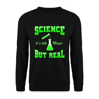 Biologiste scientifique en biologie - Sweat-shirt Unisexe - noir - Devant - Alina (178cm) & Michal (187cm)