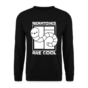 Biology Biologist Scientist - Unisex Sweatshirt - black - Front - Alina (178cm) & Michal (187cm)