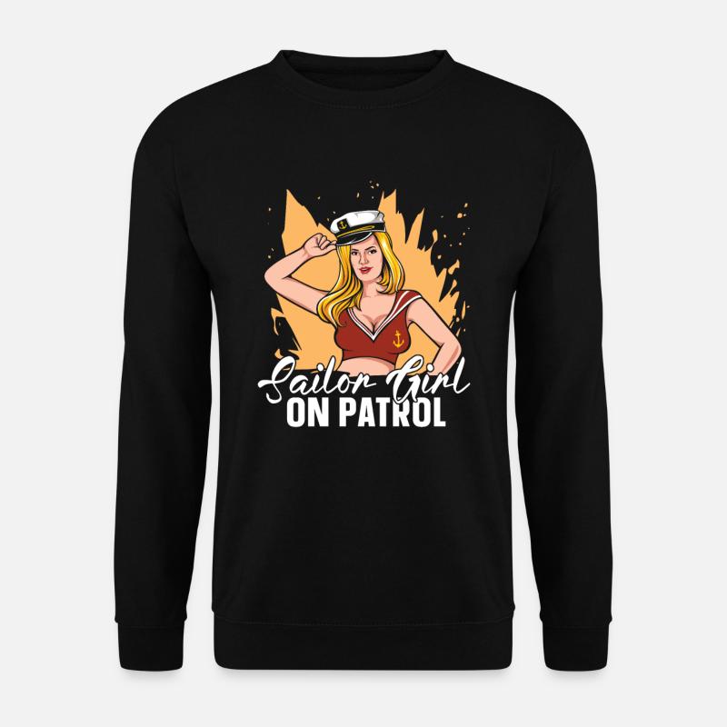 Seglen Segelboot Segler - Unisex Pullover - Schwarz