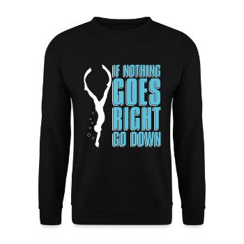 Apnée de plongée Apnée Cadeau d’apnée - Sweat-shirt Unisexe - noir - Devant - Alina (178cm) & Michal (187cm)