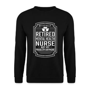 Krankenschwester - Unisex Pullover - Schwarz - Vorne - Alina (178cm) & Michal (187cm)