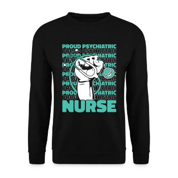 Infirmier - Sweat-shirt Unisexe - noir - Devant - Alina (178cm) & Michal (187cm)