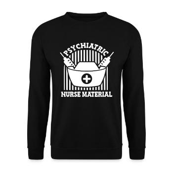 Infirmier - Sweat-shirt Unisexe - noir - Devant - Alina (178cm) & Michal (187cm)