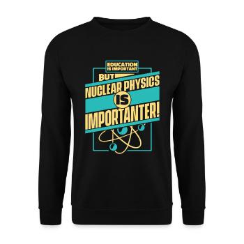 Physicien physicien - Sweat-shirt Unisexe - noir - Devant - Alina (178cm) & Michal (187cm)