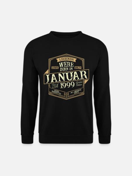 Janvier 1999 Anniversaire Homme - Sweat-shirt Unisexe - noir