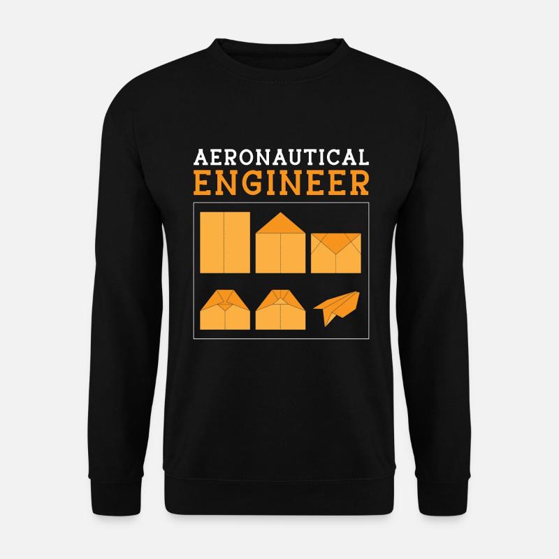 Aerospace Aeronautical Engineer Engineering Space - Unisex Pullover - Schwarz