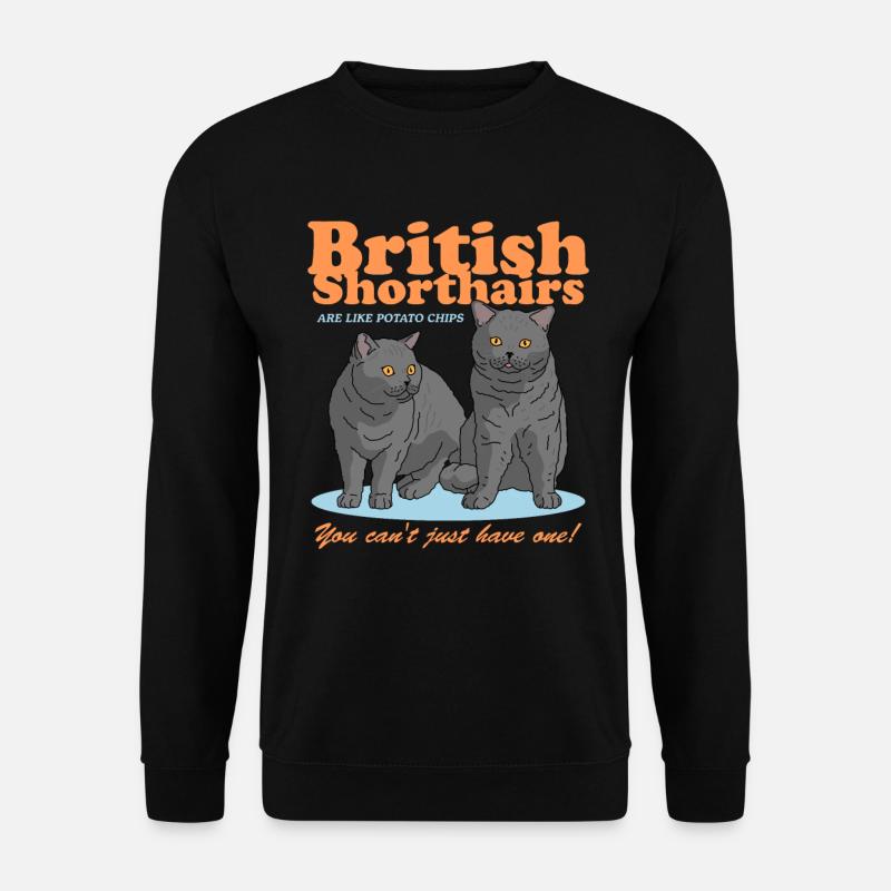 Britisch Kurzhaar Katzen Geschenk - Unisex Pullover - Schwarz