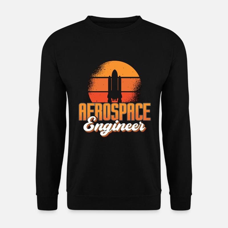 Rocket Space Aerospace Engineer Engineering - Unisex Sweatshirt - black