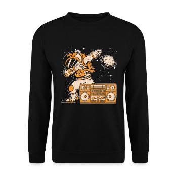 Astronomie Music Lover Radio Space Moon Universe - Sweat-shirt Unisexe - noir - Devant - Alina (178cm) & Michal (187cm)